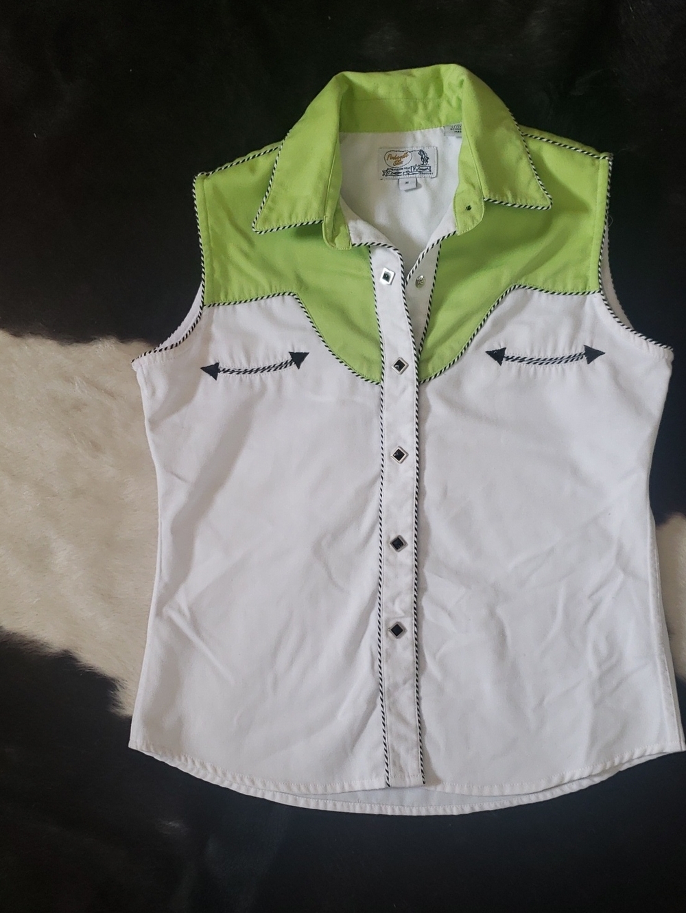 Sleeveless Womens Vintage Panhandle Slim Shirt